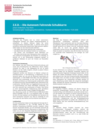 Z.E.D. – Die Autonom Fahrende Schubkarre